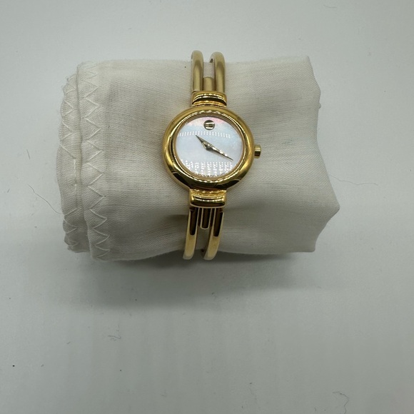 Movado Gold Women's Watch with White Mother of Pearl Dial - Picture 1 of 8